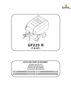 Gallignani GF 225 R Round Baler 2015 Parts Manual Catalog PDF Download
