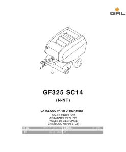 Gallignani GF325 SC14 Round Balers 2016 Parts Manual Catalog PDF Download