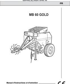 Gallignani MB 60 GOLD Round Balers 2007 FR Operation Maintenance Manual PDF download