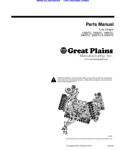 Great Plains 1200TC 1500TC 1800TC 2400TC 3000TC 4000TC Turbo Chopper Parts Manual Catalog Pdf Download