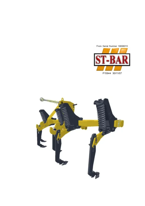 Great Plains Simba ST-Bar year 2008 From Sn 18008015 Operation Maintenance and Parts Manual PDF download