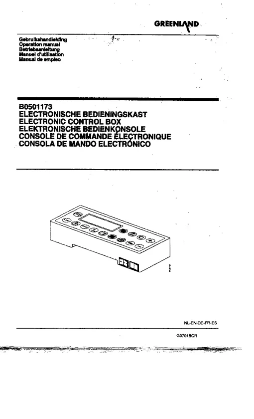 Greenland RV 156 186-LOC Electronic Control Box Round Balers Variable chamber 1997 Operation Maintenance Manual PDF download