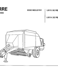 Greenland Rivierre 8080 Industry Balers Square Big 1994 Parts Manual Catalog PDF Download