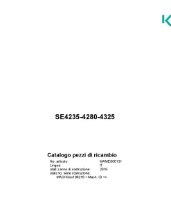 Kubota 4235 4280 4325 Choppers 2016 IT Parts Manual Catalog Pdf Download