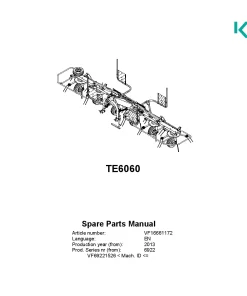 Kubota TE6060 Tedders 2013 Parts Manual Catalog Pdf Download