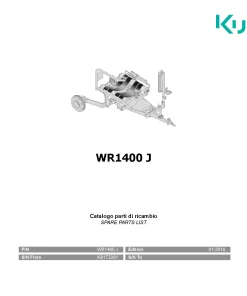 Kubota WR1400J Bale wrapper 2018 Parts Manual Catalog Pdf Download