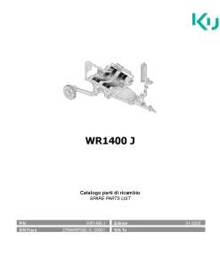 Kubota WR1400J Bale wrapper 2020 Parts Manual Catalog Pdf Download
