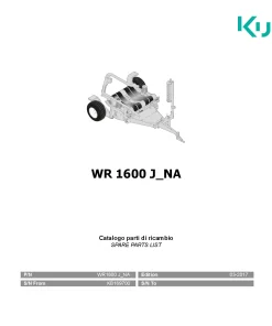 Kubota WR1600J North America Bale wrapper 2017 Parts Manual Catalog Pdf Download