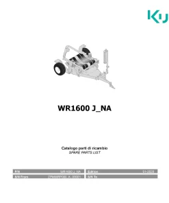 Kubota WR1600J North America Bale wrapper 2020 Parts Manual Catalog Pdf Download