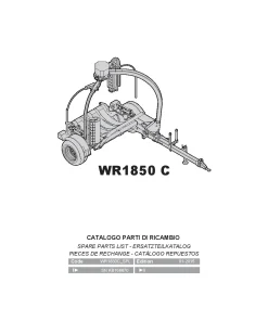 Kubota WR1850C Bale wrapper 2015 Parts Manual Catalog Pdf Download