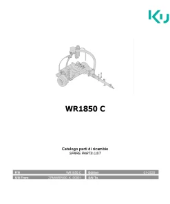 Kubota WR1850C Bale wrapper 2020 Parts Manual Catalog Pdf Download
