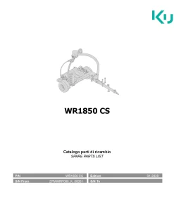 Kubota WR1850CS Bale wrapper 2020 Parts Manual Catalog Pdf Download