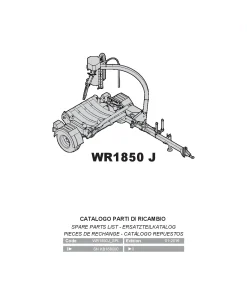 Kubota WR1850J Bale wrapper 2016 Parts Manual Catalog Pdf Download