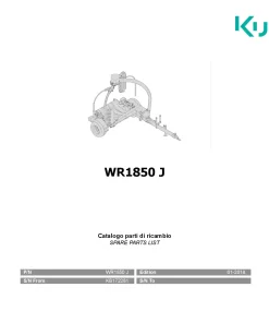 Kubota WR1850J Bale wrapper 2018 Parts Manual Catalog Pdf Download
