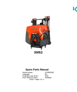 Kubota XMS2 Sprayers Mounted 2016 Parts Manual Catalog Pdf Download