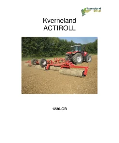 Kverneland 1230-GB Actiroll Packers -Rollers Trailed Operation Maintenance Manual PDF download