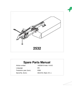 Kverneland 2532 Mower Disc Plain 2008 Parts Manual Catalog Pdf Download