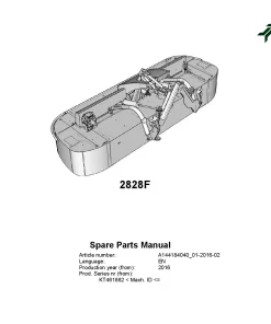 Kverneland 2828F Mower Disc Plain 2016 Parts Manual Catalog Pdf Download