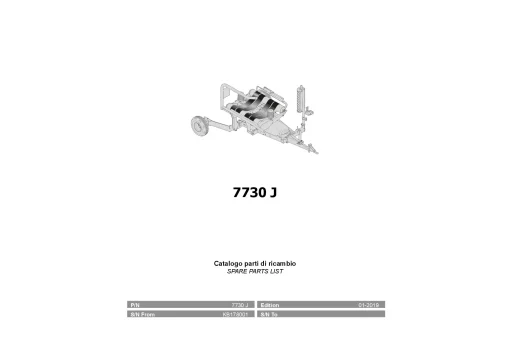 Kverneland 7730 J Bale Wrapper 2019 Parts Manual Catalog Pdf Download