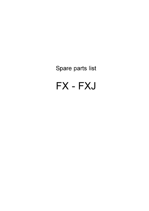 Kverneland FX FXJ Chopper 2001 Parts Manual Catalog Pdf Download