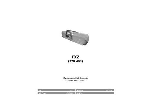 Kverneland FXZ 320 400 Topper 2019 Parts Manual Catalog Pdf Download