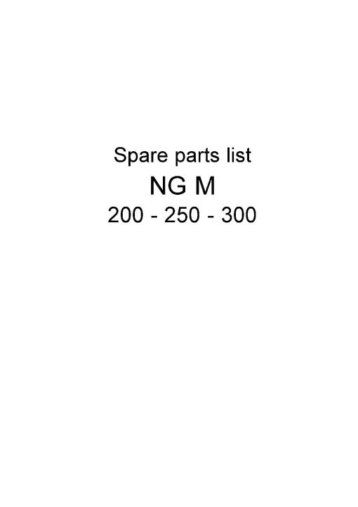Kverneland NGM 200 250 300 Power Harrows Parts Manual Catalog Pdf Download