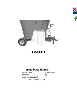 Kverneland Siloking SMART 3 Diet feeders 2008 Parts Manual Catalog Pdf Download