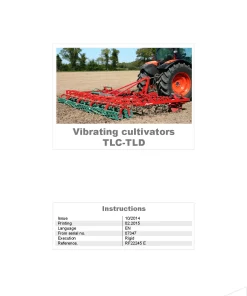 Kverneland TLC TLD Cultivators Vibrating tine 2014 Operation Maintenance Manual PDF download