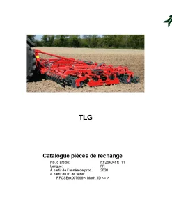 Kverneland TLG Cultivators seedbed 2020 FR Parts Manual Catalog Pdf Download