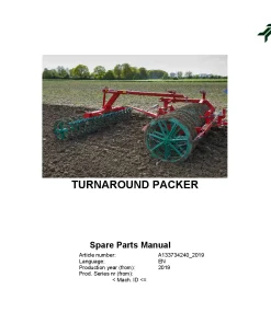 Kverneland TURNAROUND PACKER Furrow Press 2019 Parts Manual Catalog Pdf Download