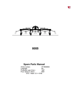 Kverneland Taarup 8055 Tedders 1997 Parts Manual Catalog Pdf Download