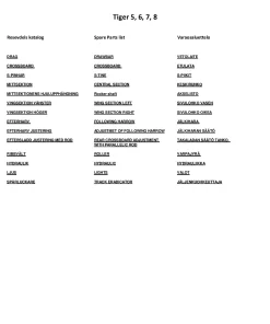 Kverneland Tiger 5 6 7 8 varaosa-2013 Parts Manual Catalog Pdf Download