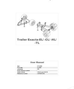 Kverneland Trailer EXacta -EL CL HL TL Accessories Fertiliser spreaders 2018 Operation Maintenance Manual PDF download