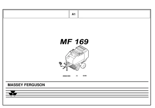Massey Ferguson MF 169 (3906045m4) Round Balers Variable chamber Parts Manual Catalog Pdf Download