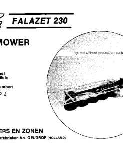 PZ Greenland FALAZET 230 CycloMower 1983 Operation Maintenance and Parts Manual PDF download
