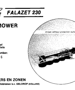 PZ Greenland FALAZET 230 CycloMower 1984 Operation Maintenance and Parts Manual PDF download