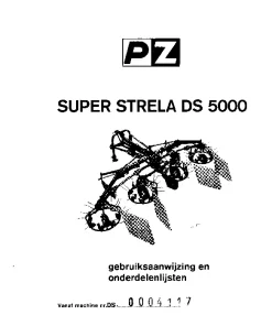 PZ Zweegers DS 5000 Super Strela 1979 G123NL Operation Maintenance and Parts Manual PDF download