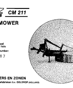 PZ Zweegers Greenland CM 211 Cyclomower 1984_ES0000107 Operation Maintenance and Parts Manual PDF download