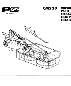 PZ Zweegers Greenland CM 230 Mower Conditioner 1996 Parts Manual Catalog PDF Download