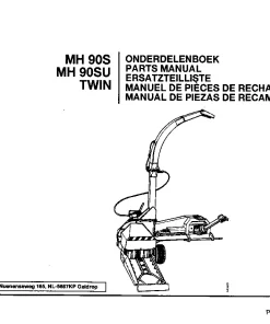 PZ Zweegers Greenland MH 90S -U TWIN Maize choppers 1996 Parts Manual Catalog PDF Download