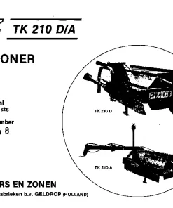 PZ Zweegers Greenland TK 210 D-A Conditioners 1981 Operation Maintenance and Parts Manual PDF download