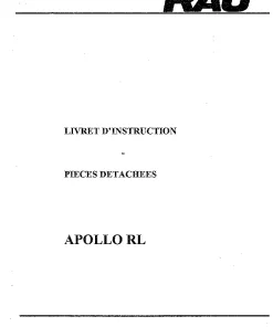 RAU Apollo RL Rollers Trailed Operation Maintenance and Parts Manual PDF download
