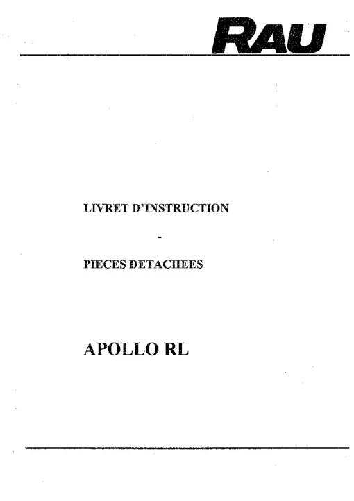 RAU Apollo RL Rollers Trailed Operation Maintenance and Parts Manual PDF download