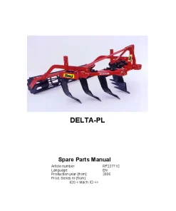 RAU DELTA PL Subsoilers 2006 Parts Manual Catalog PDF Download