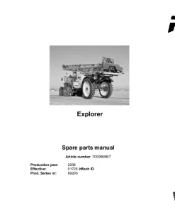 RAU Explorer Sprayers Trailed 2008 Parts Manual Catalog PDF Download