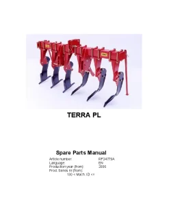 RAU TERRA PL Subsoilers 2006 Parts Manual Catalog PDF Download