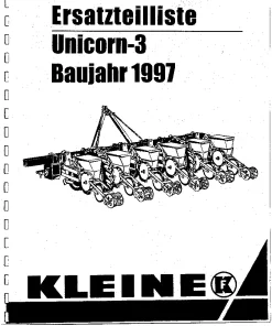 RAU Unicorn 3 Kleine Precision drills Mechanical 1997 Operation Maintenance and Parts Manual PDF download