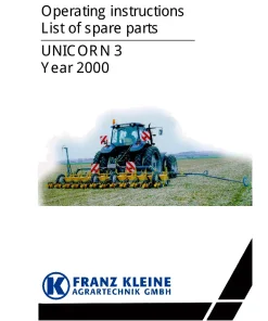 RAU Unicorn 3 Kleine Precision drills Mechanical 2000 Operation Maintenance and Parts Manual PDF download