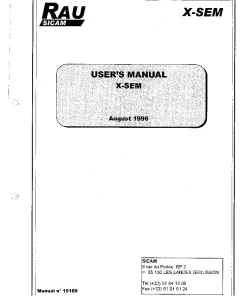 RAU X-Sem Cultivators seedbed 1996 Operation Maintenance and Parts Manual PDF download
