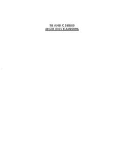 Simba 3B and C Series Rigid Disc Harrows Operation Maintenance and Parts Manual PDF download